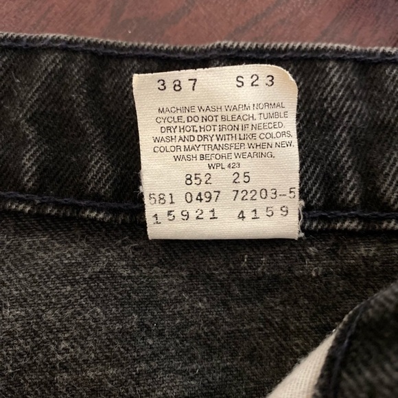 LEVIS RARE VINTAGE 80s 921 HIGH RISE YELLOW TAB BLACK-JEANS/ RARE FIND/ EPIC FIT - Picture 4 of 12